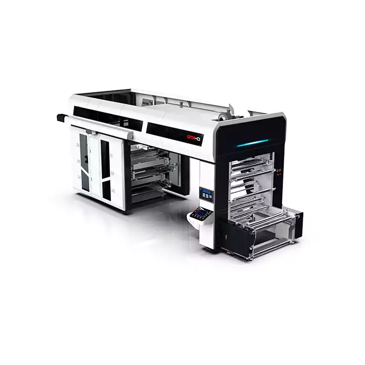 Mașini de imprimare flexografică din plastic cu tambur central flexografic în 6 culori