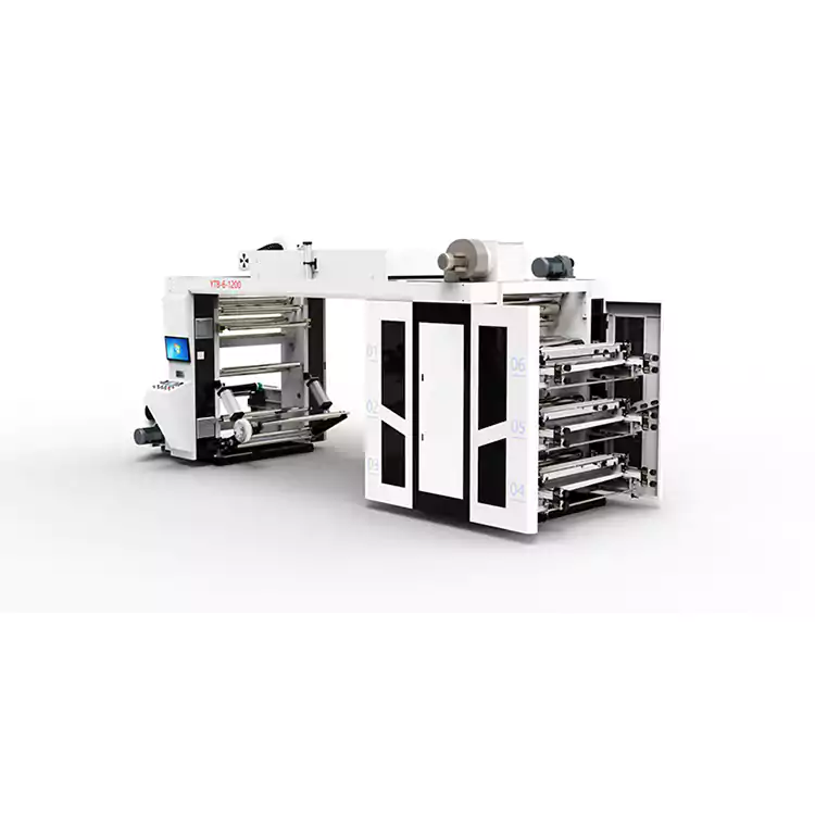 Imprimantă flexografică de mare viteză Mașină de imprimat tip stivă de pungi de plastic în mai multe culori