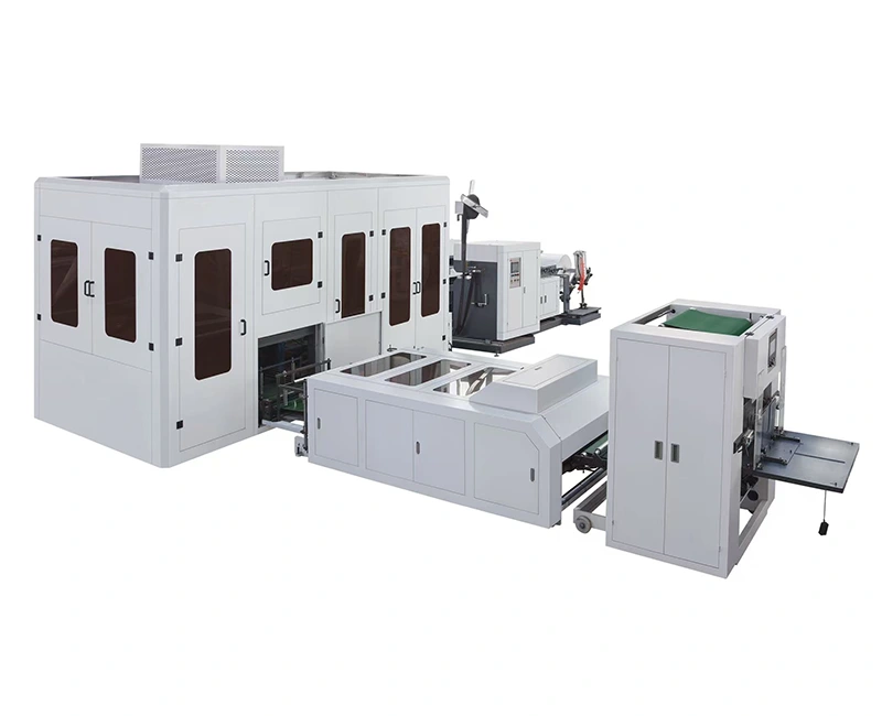 Mașină cu ultrasunete de tăiat în D și tip cutie pentru fabricare a pungilor